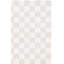 Tapis à carreaux en laine / coton touffeté à la main de couleur beige / ivoire MSR4760 Martha Stewart-90584594