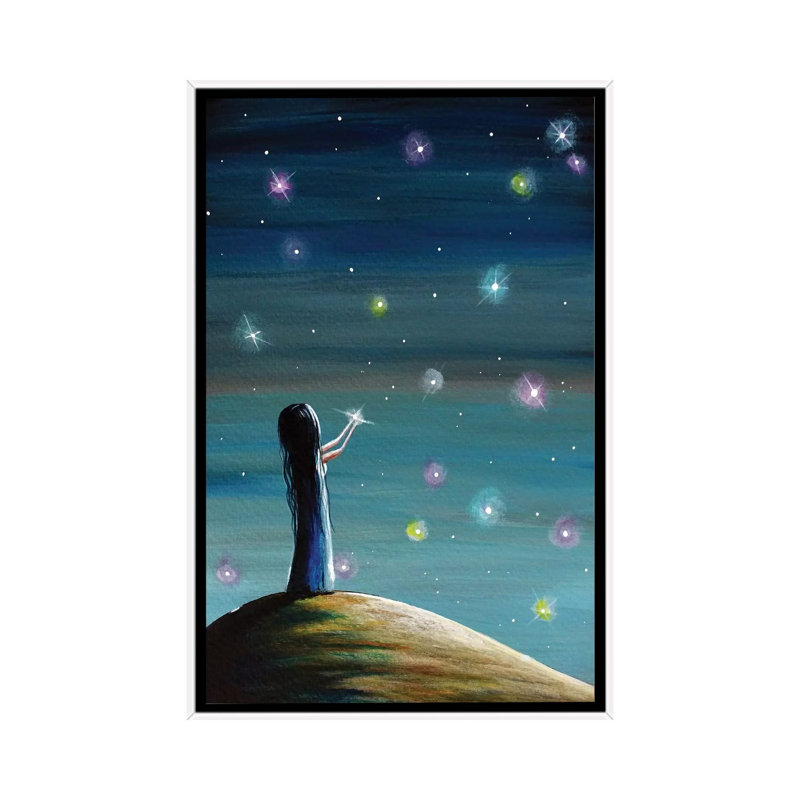 Keeping Her Dreams Alive 1 Piece Painting on Canvas, 66.04 cm H x 45.72 cm W, White Framed