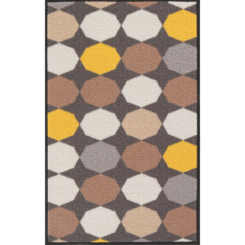 Chokio Non-Slip Geometric Indoor Doormat, Rectangle 80 x 150cm