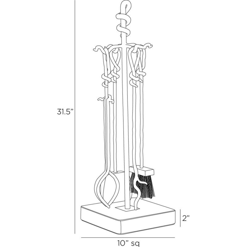 Denison Fireplace Toolset