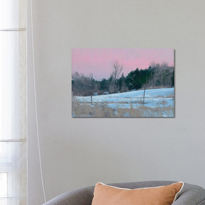 Winter Backyard 1 Piece Wrapped Canvas Painting