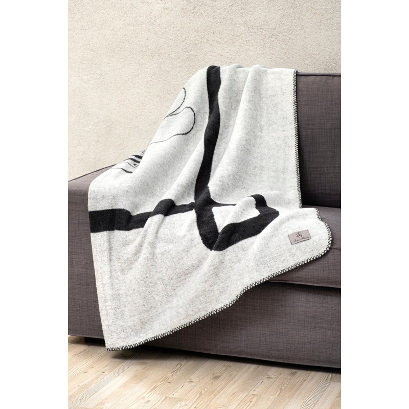 BB MONOGRAM Throw Blanket