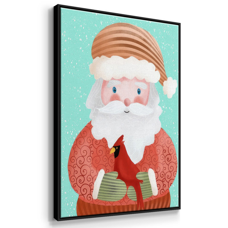 Santa Pack I, reproduction d'art sur toile, Noir, H 25 po x l 17 po x P 1,5 po