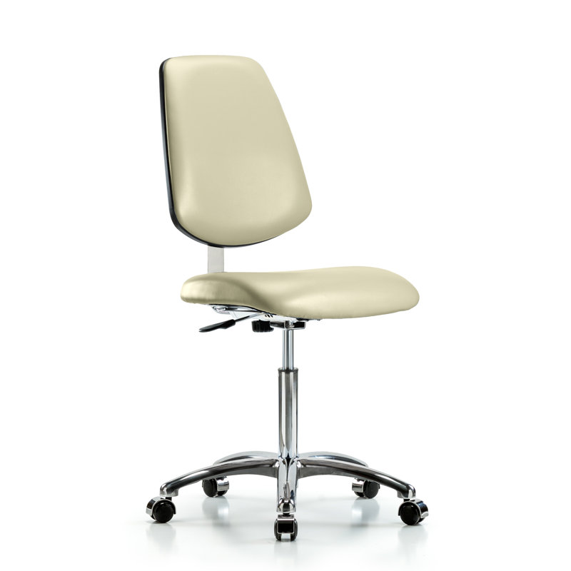 Saoirse Vinyl Clean Room Chair, Adobe, Casters
