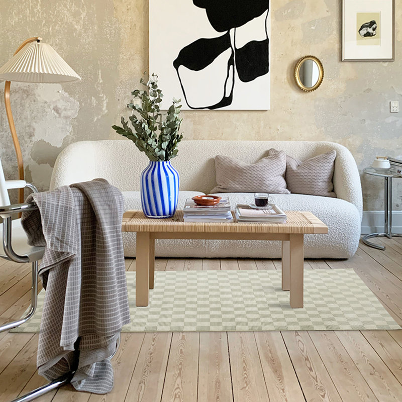 Gambit Washable Rug, Rectangle 3'11" x 6'1", Sage Green