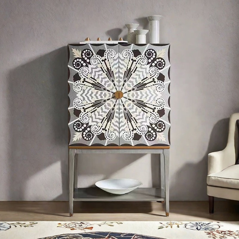 Modern painted wine cabinet sideboard