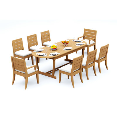 Atnas Outdoor - Piece Teak Dining Set