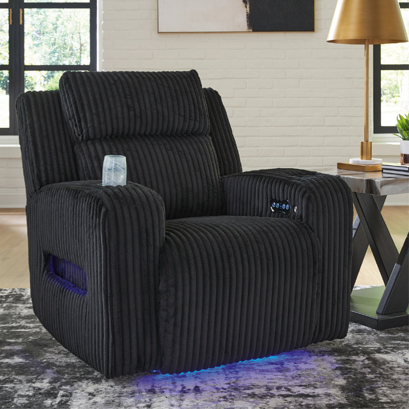 Fauteuil inclinable électrique Odhren, Noir