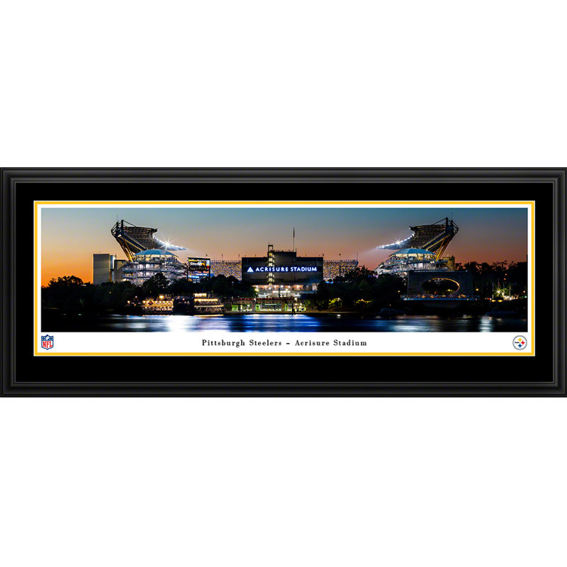 Pittsburgh Steelers Stadium, impression panoramique encadrée sur papier