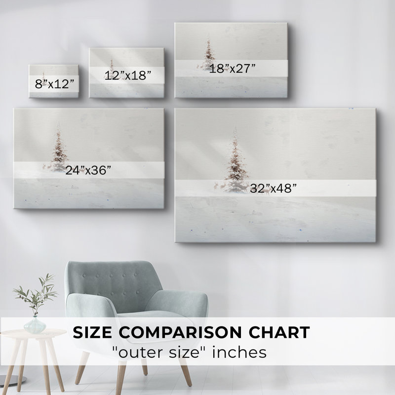 Frostlit Stillness-Premium Gallery Wrapped Canvas, 18" H x 12" W
