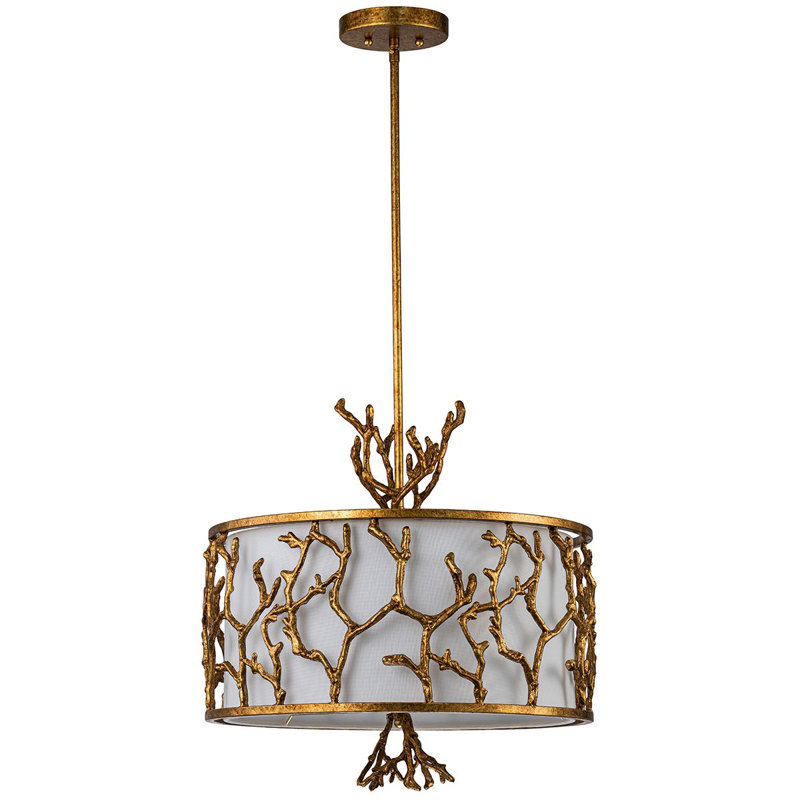 Kyleen The Coral Chandelier in Gold Leaf