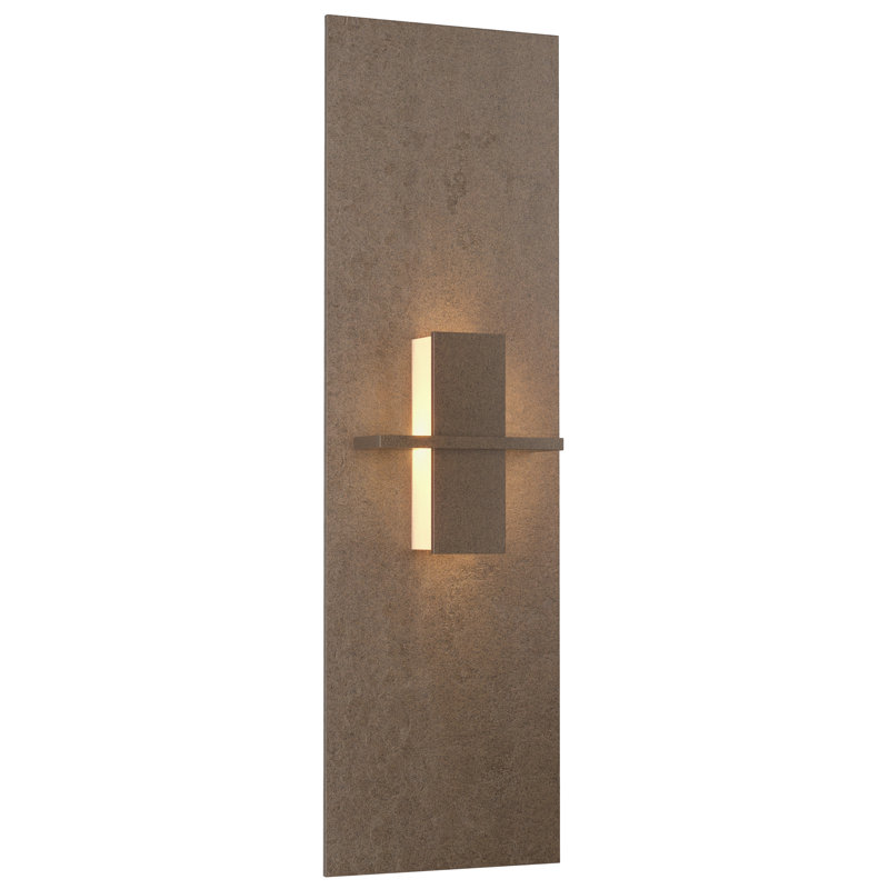 Aperture 1 - Light Flush Mount Sconce, Bronze, White Art