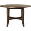 Table ronde Atwood, chêne foncé bruni