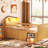 Twin Loft Bed With Led Lighting And Versatile Storage For Natural Efficient Space - Stylish-2028092760