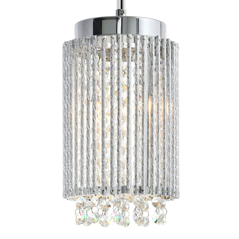 Luminaire suspendu cylindrique unique 2 lumières Batty