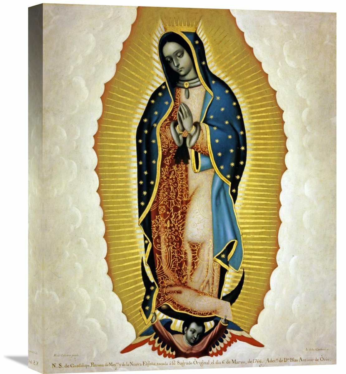 La Virgen De Guadalupe by Miguel Cabrera Painting Print on Wrapped Canvas