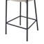 Quisto Upholstered Counter Stool with Metal Frame
