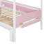 Lits de rangement à glissière, lit jumeau en bois au-dessus du style maison double pour maison d'enfant moderne