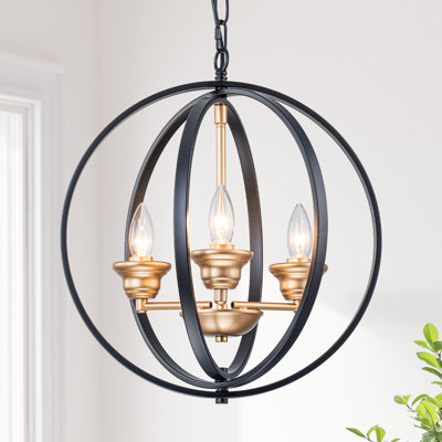 Luminaire suspendu sphère 3 lumières Farmhouse