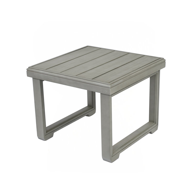 Westchester Rustic Acacia Wood Outdoor Side Table With Durable Natural Finish And Stylish Functionality.