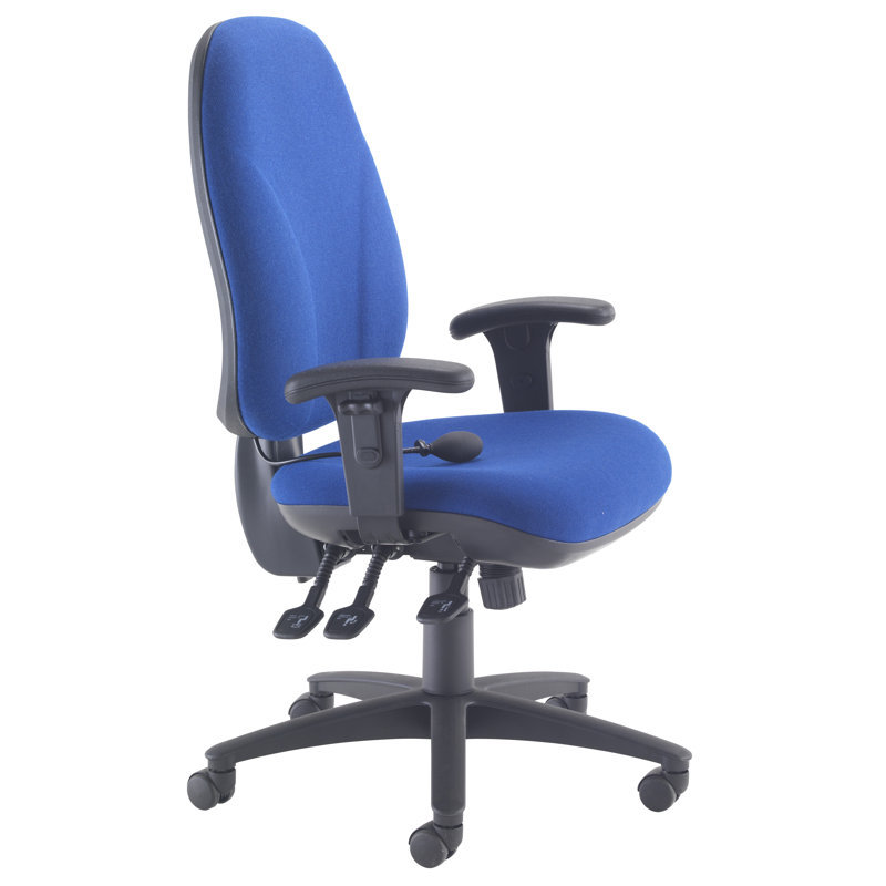 Chenault Office Chair, Royal Blue, Adjustable