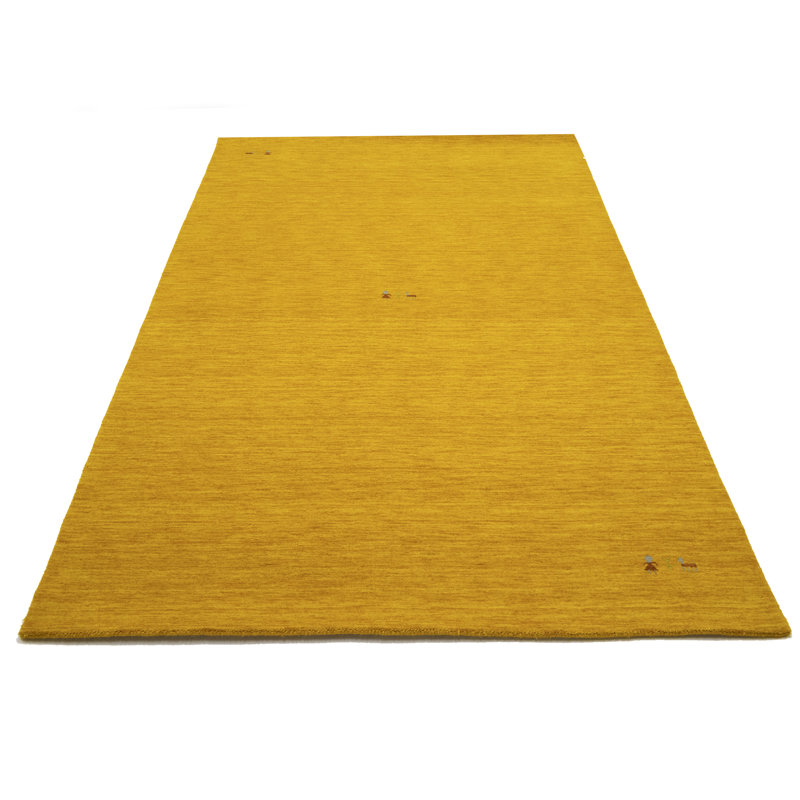 Tapis Gabbeh tissé à la main sans perte, 100% laine, de couleur unie, résistant à la décoloration et aux taches, durable