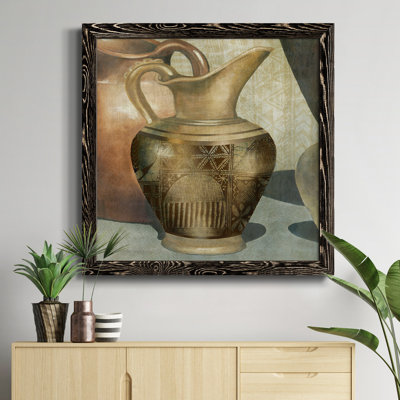 Cadre africain sur toile, "Bateau d'eau africain"