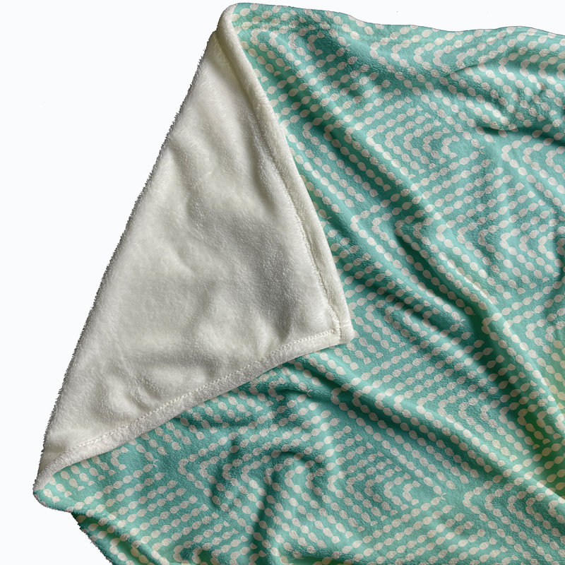 Couverture polaire Lifeflor Diamond, L 30 po x L 40 po, Bleu ondulé