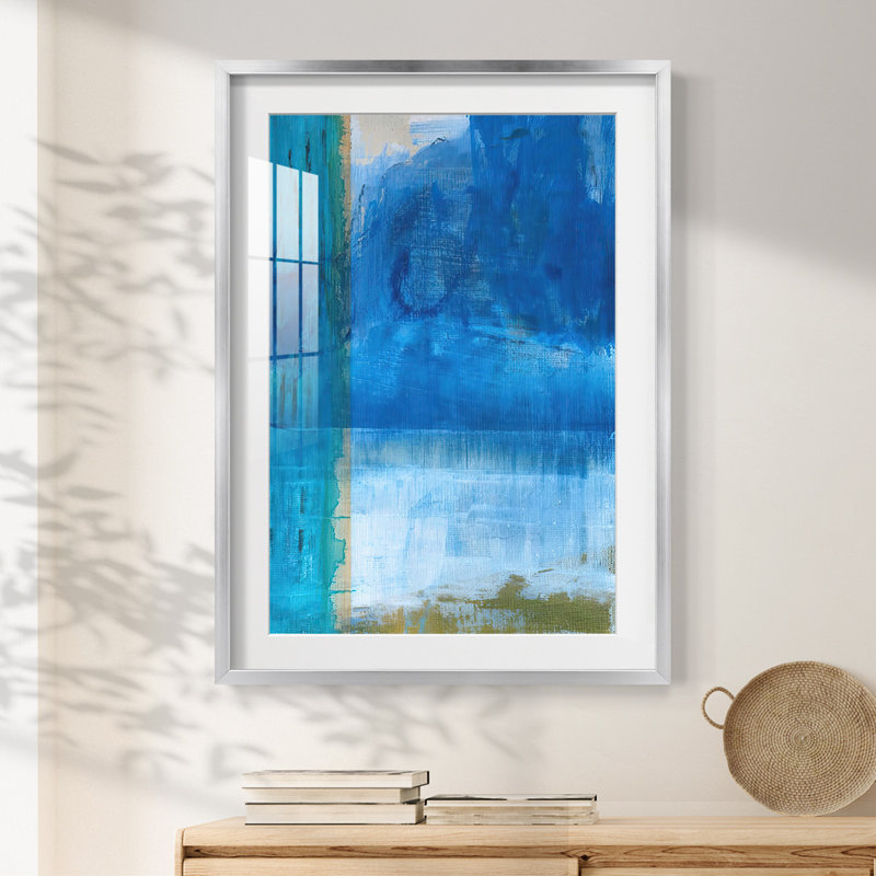 Bay Walk I - impression encadrée, H 25,5 po x l 17,5 po, Argent argent