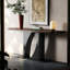 Table de véranda moderne en bois massif et métal-420031691