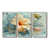 Toile naturelle avec cadre flottant