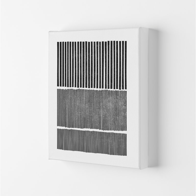 Mid Century Modern Lines Original - Print, 84cm H x 59cm W x 1cm D, No Frame