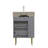 21.6" Vanity Base Only, Open Shelf On The Left, Matt Grey-1791725121