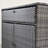 Outdoor Storage Cabinet, Waterproof PE Rattan Cabinet With Drawer For Indoor, Outdoor Swimming Pool, Gray-1141893510