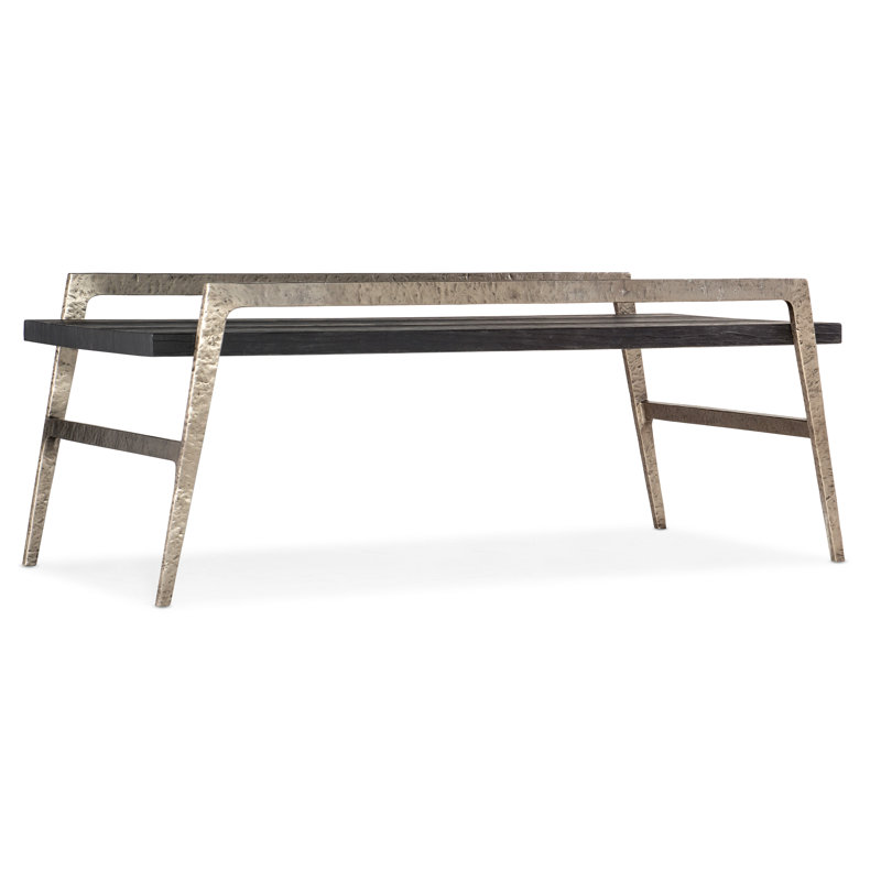 Chapman Charred Black Pine Veneer Rectangular Coffee Table