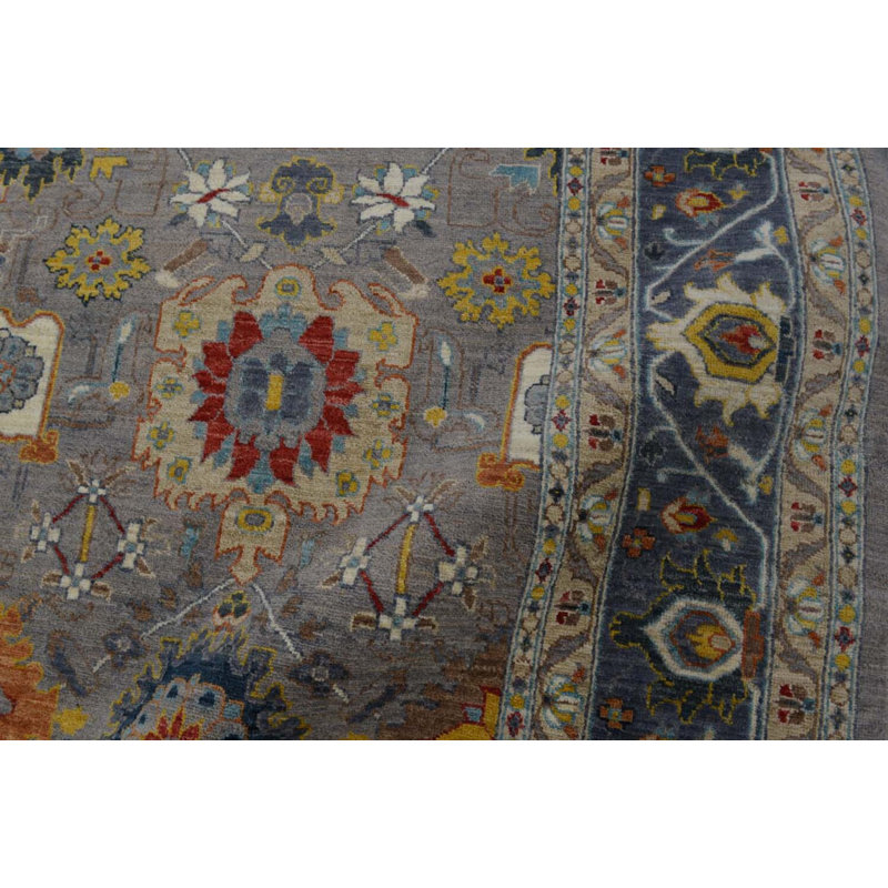 Transitional One-of-a-Kind Rectangle 10' X 14'4" Hand Knotted Area Rug