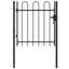 LaKee 149.86cm H x 99.06cm W Black Metal Gate
