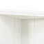 Vitrine haute 75,25 po et deux tablettes triangulaires
