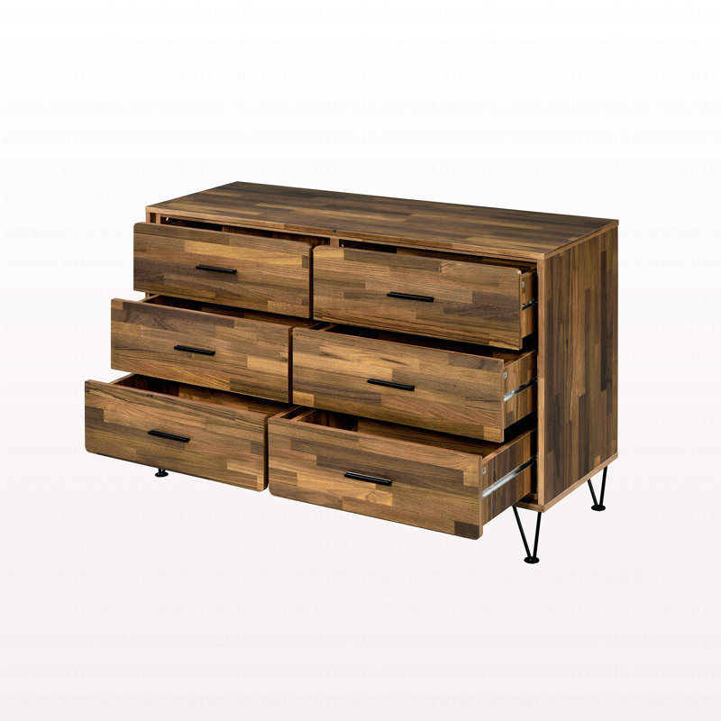 Commode moderne à finition noyer