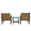 Ensemble de chaises berçantes en rotin 3 pièces