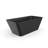 67*31.5*23.04 Inch Black Freestanding Solid Surface Bathtub, Matte Finish, Ergonomic And Stylish For Bathroom Design 67 Soaking Bathtub With Surface, Matte, Ideal Family Hotel Renovation