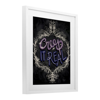 «Vintage Creep It Real», reproduction encadrée sous verre, conception de Connie Summers