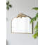 Miroir arqué 39,5 "x 35" doré avec cadre en métal-1709287294
