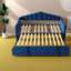 Lit de jour simple peu encombrant avec lit gigogne extensible, style moderne en velours pour la maison