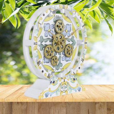 Solid + Manufactured Wood Wall Clock