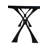 Zephan 87" Wide Oak Dining Table, Black
