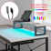 Orndorff L Shaped Gaming Desk or 2 Person Long Table with Shelves Monitor Stand and Keyboard Tray