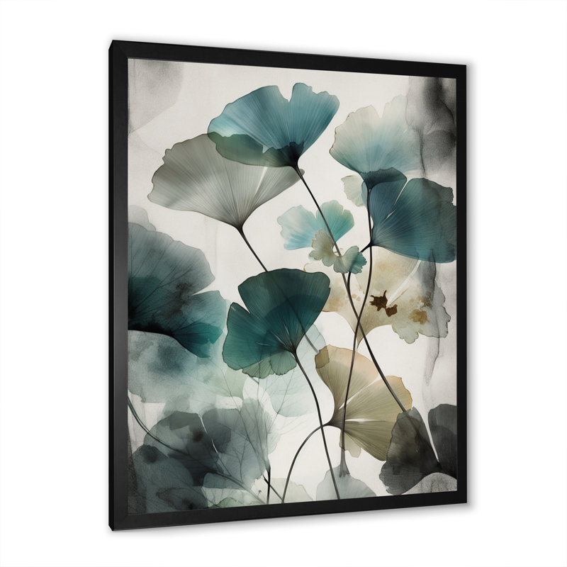 Rubani mystique de fougère sur toile, Cadre photo noir, H 32 po x l 24 po x P 1 po