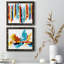 Captive Color I - ensemble de 2 peintures sur toile encadrées-17947673-17947679