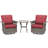 Swivel PE Wicker Rattan Outdoor Rocking Chairs Set With Side Table (2 Chairs And 1 Side Table)-1647105476